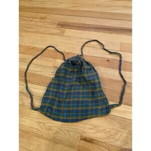 Vintage Gap Cinch Flannel Patterned Bag